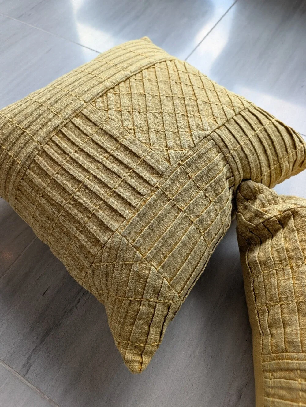 VILLA by CLASSIC HOME pintucked cotton pillows
